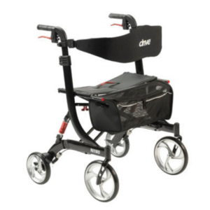 Drive Nitro Euro Style Rollator Rolling Walker, Heavy Duty